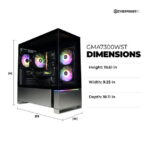 CyberPowerPC Gamer Master Gaming Desktop, AMD Ryzen 5 8400F, NVIDIA GeForce RTX 5060 8GB, 16GB DDR5, 1TB SSD, Black, GMA7300WST