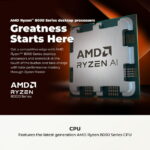 CyberPowerPC Gamer Master Gaming Desktop, AMD Ryzen 5 8400F, NVIDIA GeForce RTX 5060 8GB, 16GB DDR5, 1TB SSD, Black, GMA7300WST