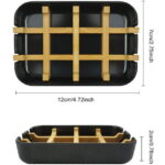 Ddluck Bamboo Soap Dish, White, 2 pack