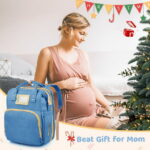 Diaper Bag Backpack, Multifunctional Baby Changing Bag with Foldable Crib & Insulated Milk Bottle Pocket, Large Capacity Travel Backpack with USB Charging Port & Stroller Strap...