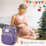 Diaper Bag Backpack, Multifunctional Baby Changing Bag with Foldable Crib & Insulated Milk Bottle Pocket, Large Capacity Travel Backpack with USB Charging Port & Stroller Strap...