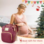 Diaper Bag Backpack, Multifunctional Baby Changing Bag with Foldable Crib & Insulated Milk Bottle Pocket, Large Capacity Travel Backpack with USB Charging Port & Stroller Strap...