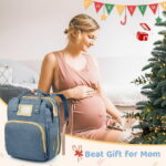 Diaper Bag Backpack, Multifunctional Baby Changing Bag with Foldable Crib & Insulated Milk Bottle Pocket, Large Capacity Travel Backpack with USB Charging Port & Stroller Strap...