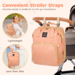 Diaper Bag Backpack, Multifunctional Baby Diaper Bags with Foldable Crib & Changing Station,Large Capacity Portable Travel Back Pack W/ USB Charging Port & Stroller Strap, Baby...