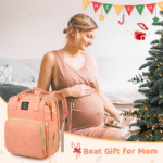 Diaper Bag Backpack, Multifunctional Baby Diaper Bags with Foldable Crib & Changing Station,Large Capacity Portable Travel Back Pack W/ USB Charging Port & Stroller Strap, Baby...