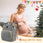 Diaper Bag Backpack, Multifunctional Baby Diaper Bags with Foldable Crib & Changing Station,Large Capacity Portable Travel Back Pack W/ USB Charging Port & Stroller Strap, Baby...