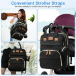 Diaper Bag Backpack, Portable Baby Bag with Changing Station, Large Capacity Baby Diaper Bags w/ Stroller Straps & Insulated Pockets, Multipurpose Waterproof Travel Backpack...