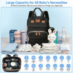 Diaper Bag Backpack, Portable Baby Bag with Changing Station, Large Capacity Baby Diaper Bags w/ Stroller Straps & Insulated Pockets, Multipurpose Waterproof Travel Backpack...