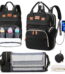 Diaper Bag Backpack, Portable Baby Bag with Changing Station, Large Capacity Baby Diaper Bags w/ Stroller Straps & Insulated Pockets, Multipurpose Waterproof Travel Backpack...