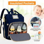 Diaper Bag Backpack - Tote - Multi function Waterproof Diaper Bag, Travel Essentials Baby Bag with Changing Pad, Stroller Straps & Pacifier Case - Unisex, Black