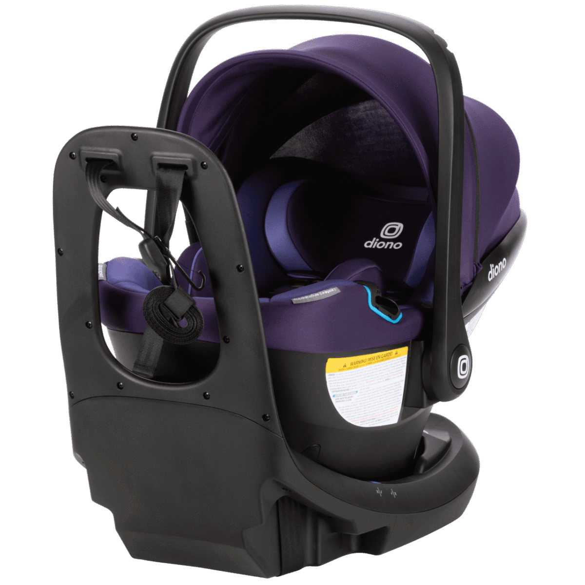 Diono LiteClik 30 RXT Infant Car Seat and Base, Purple Wildberry