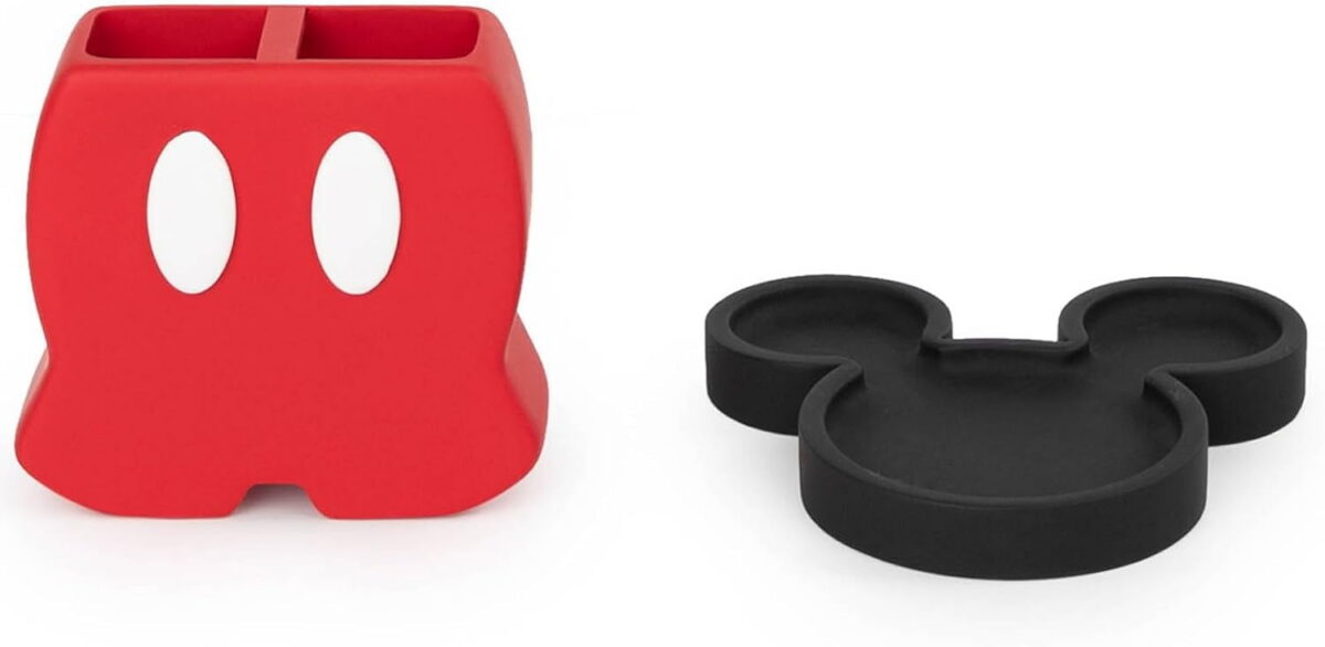 Disney Mickey Mouse Iconic 2 Piece Soap Dish & Toothbrush Holder Set
