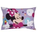 Disney Minnie Mouse 5-Piece Toddler Bedding Set & Blanket Bundle, Toddler Bed, Girl, Pink, Polyester