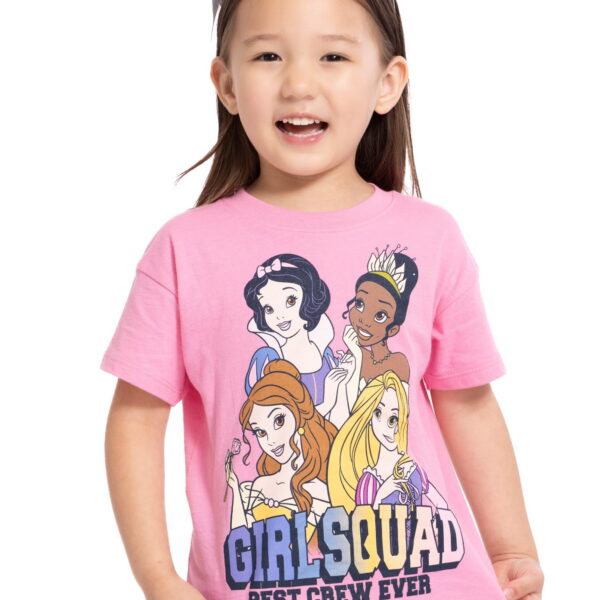 Disney Princess Toddler Girls' Graphic Tee with Short Sleeves, Sizes 12M-5T