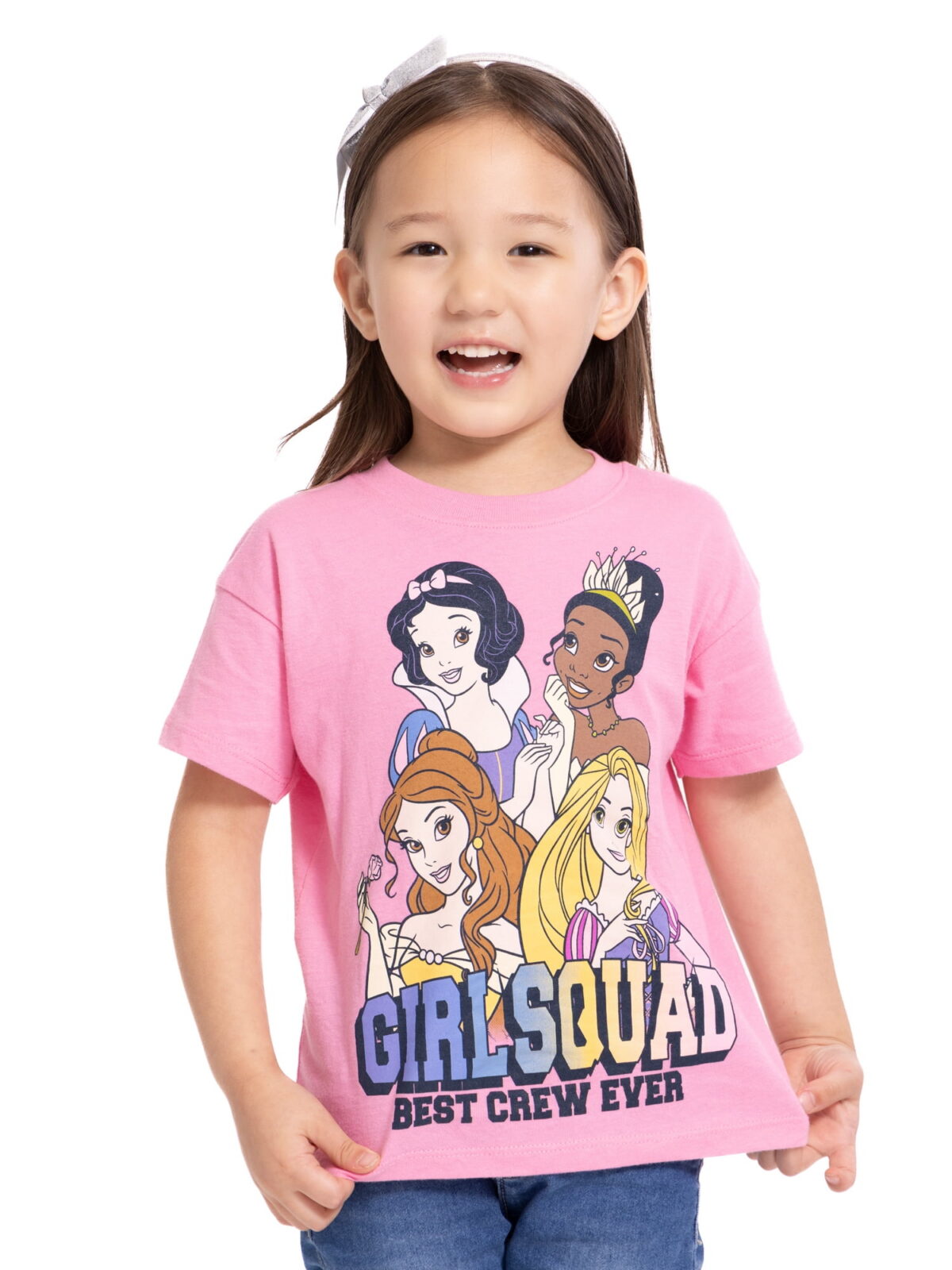 Disney Princess Toddler Girls' Graphic Tee with Short Sleeves, Sizes 12M-5T