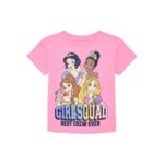 Disney Princess Toddler Girls' Graphic Tee with Short Sleeves, Sizes 12M-5T