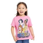 Disney Princess Toddler Girls' Graphic Tee with Short Sleeves, Sizes 12M-5T