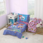 Disney Super Kitties 5-Pc Toddler Bed Set-Comforter, Top and Bottom Sheet, Pillowcase, Blanket, Girl