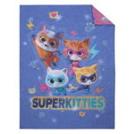 Disney Super Kitties 5-Pc Toddler Bed Set-Comforter, Top and Bottom Sheet, Pillowcase, Blanket, Girl