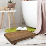 Display Pedestal Stand,Wood Riser for display decorative kitchen counter,Wooden Pedestal stand for decor coffee bar,bathroom soap holder dish tray footed tray,centerpiece...
