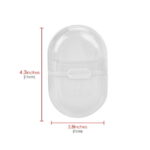 DODAMOUR 2 Pack Travel Soap Case, Portable Soap Container with Lid, Plastic Leakproof Bar Soap Holder Dish for Traveling, Camping, Gym, Bathroom (White, Blue)