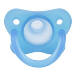 Dr. Brown's Happy Paci 100% Silicone Baby Pacifier, Age 0-6 Months, Blue, BPA Free, 3 Pack