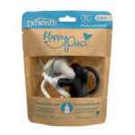 Dr. Brown's HappyPaci 100% Silicone Baby Pacifier, 0-6m, BPA-Free, Black/Cool Gray/White, 3 Pack