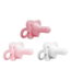 Dr. Brown's HappyPaci 100% Silicone Baby Pacifier 0-6m, BPA Free, White, Pink, Light Pink, 3 Pack