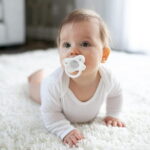 Dr. Brown's HappyPaci 100% Silicone Baby Pacifier 0-6m, BPA Free, White, Pink, Light Pink, 3 Pack