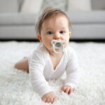 Dr. Brown's HappyPaci 100% Silicone Pacifier 0-6m, BPA Free, Cool Gray, Green, Ecru, 3 Pack