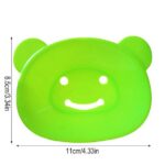 Draining Soap Dishes, Dishwashing Sponge Soap Holder with Water Tray, Keep The Place Dry, Easy to Clean Bear Soap Cases, Suitable for Kitchen, Bathroom, Soap Container