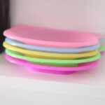 Draining Soap Dishes, Dishwashing Sponge Soap Holder with Water Tray, Keep The Place Dry, Easy to Clean Bear Soap Cases, Suitable for Kitchen, Bathroom, Soap Container
