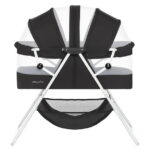 Dream On Me Karley Bassinet in Black, Quick Fold and Easy to Carry, Large Storage Basket