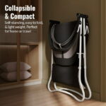 Dream On Me Karley Bassinet in Black, Quick Fold and Easy to Carry, Large Storage Basket