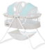 Dream On Me Karley Bassinet in Blue and Grey, Quick Fold and Easy to Carry, Large Storage Basket