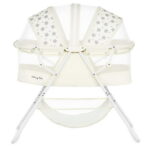 Dream On Me Karley Bassinet in French White, Quick Fold and Easy to Carry, Large Storage Basket