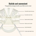 Dream On Me Karley Bassinet in French White, Quick Fold and Easy to Carry, Large Storage Basket