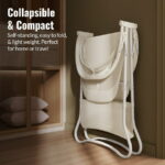 Dream On Me Karley Bassinet in French White, Quick Fold and Easy to Carry, Large Storage Basket