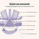 Dream On Me Karley Bassinet in Periwinkle, Quick Fold and Easy to Carry, Large Storage Basket