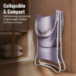 Dream On Me Karley Bassinet in Periwinkle, Quick Fold and Easy to Carry, Large Storage Basket