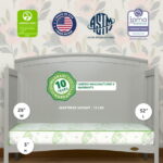 Dream On Me Twilight Spring Crib and Toddler Bed Mattress, Green