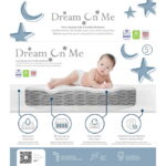 Dream on Me Twinkle 5" 88 Coil Crib & Toddler Mattress, Blue Clouds, Greenguard Gold Certified