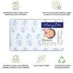 Dream on Me Twinkle 5" 88 Coil Crib & Toddler Mattress, Blue Clouds, Greenguard Gold Certified