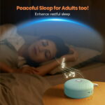 Dreamegg Travel Sound Machine Portable for Baby Adult Sleep Rechargable 21 Soothing Sound Therapy for Home Therapy Baby Gift, Green