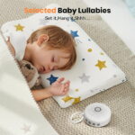Dreamegg White Noise Sound Machine Portable for Baby Adult Sleep 21 Soothing Sound Therapy for Home Travel