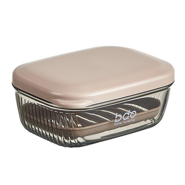 EARKITY Soap Holder, Travel Soap Case, Soap Dish with Lid, Soap Box with Removable Draining Layer, Portable Soap Container for Bathroom, Gym, Camping, Traveling, Hiking