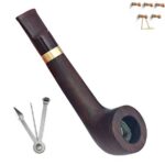 Ebony Suit, Comes with a Travel Bag. The Wood Combination Is Replaceable. It Also Includes a Four-in-One Tool, a Filter Tip and Suitable Accessories.