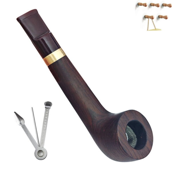 Ebony Suit, Comes with a Travel Bag. The Wood Combination Is Replaceable. It Also Includes a Four-in-One Tool, a Filter Tip and Suitable Accessories.