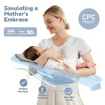 Electric Baby Swing, Bioby Infant Swing Rocker with Remote Control, 5 Sway Speeds, Bluetooth Music, Grey