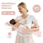 Electric Baby Swing, Bioby Infant Swing Rocker with Remote Control, 5 Sway Speeds, Bluetooth Music, Pink
